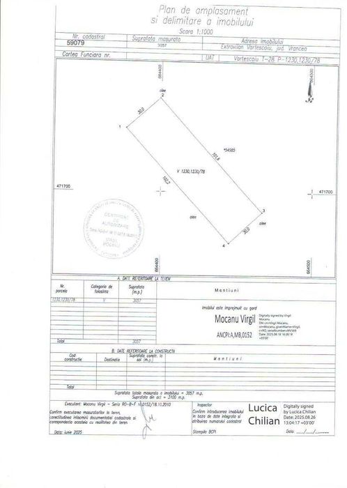 De vanzare Vie 3000Mp Vartescoiu Vrancea