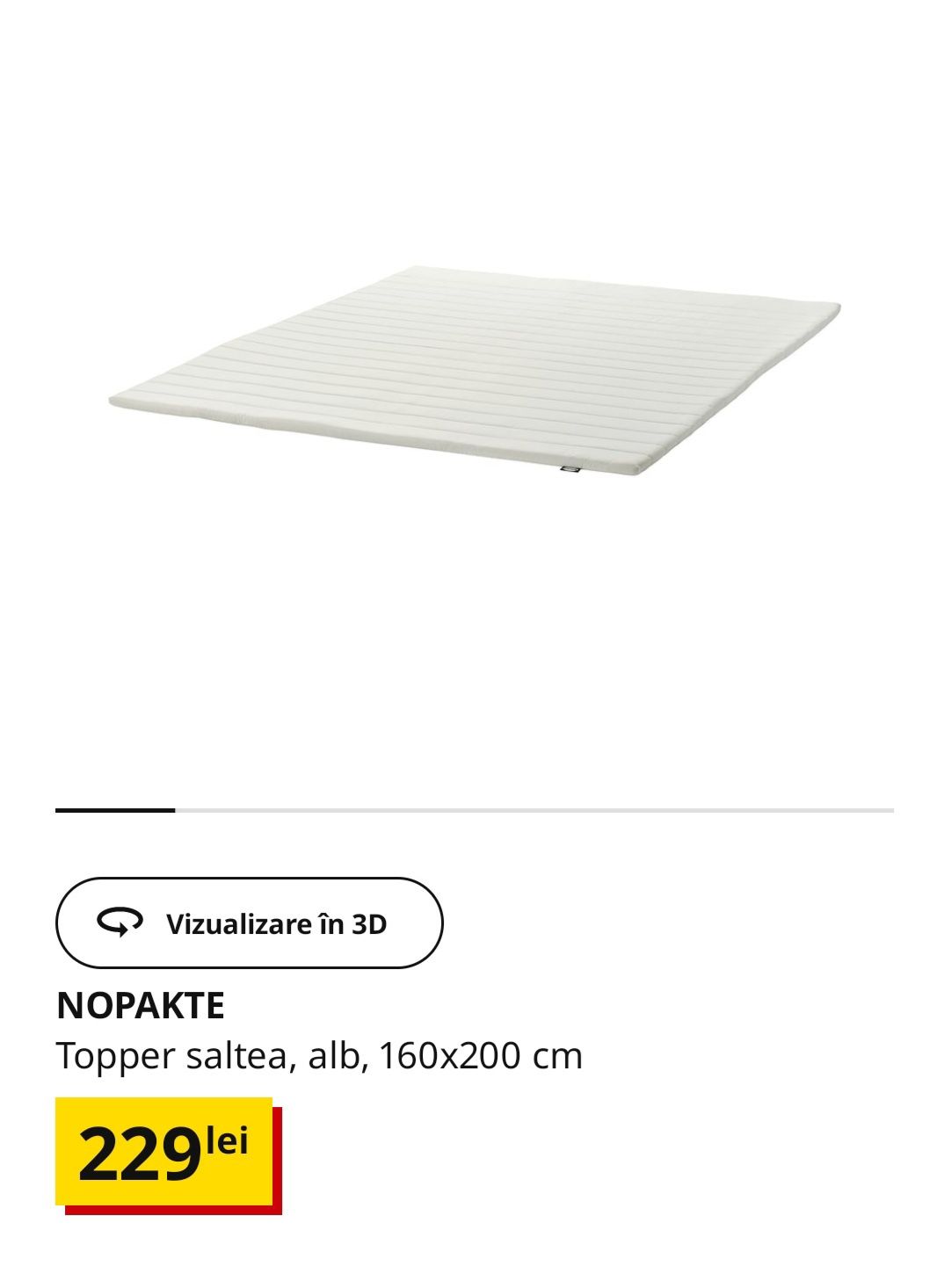 Topper saltea 160x200