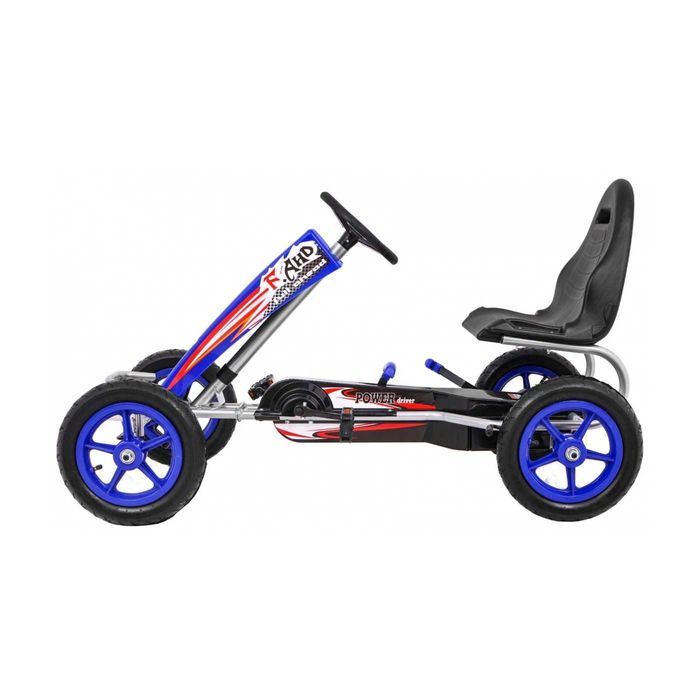 Kart cu pedale, Kinderauto F8-1, roti Gonflabile 10 inch Blue