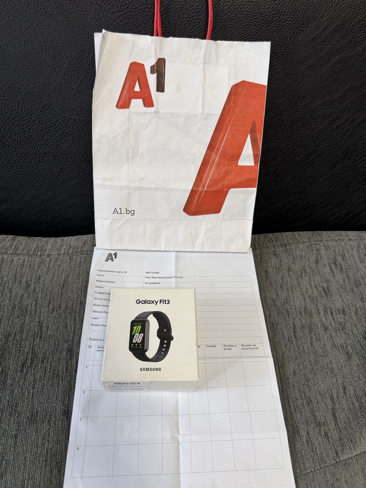 ЗАПЕЧАТАН Samsung Galaxy Fit 3 A1 Гаранция до 2027 г. Grаy / Сив