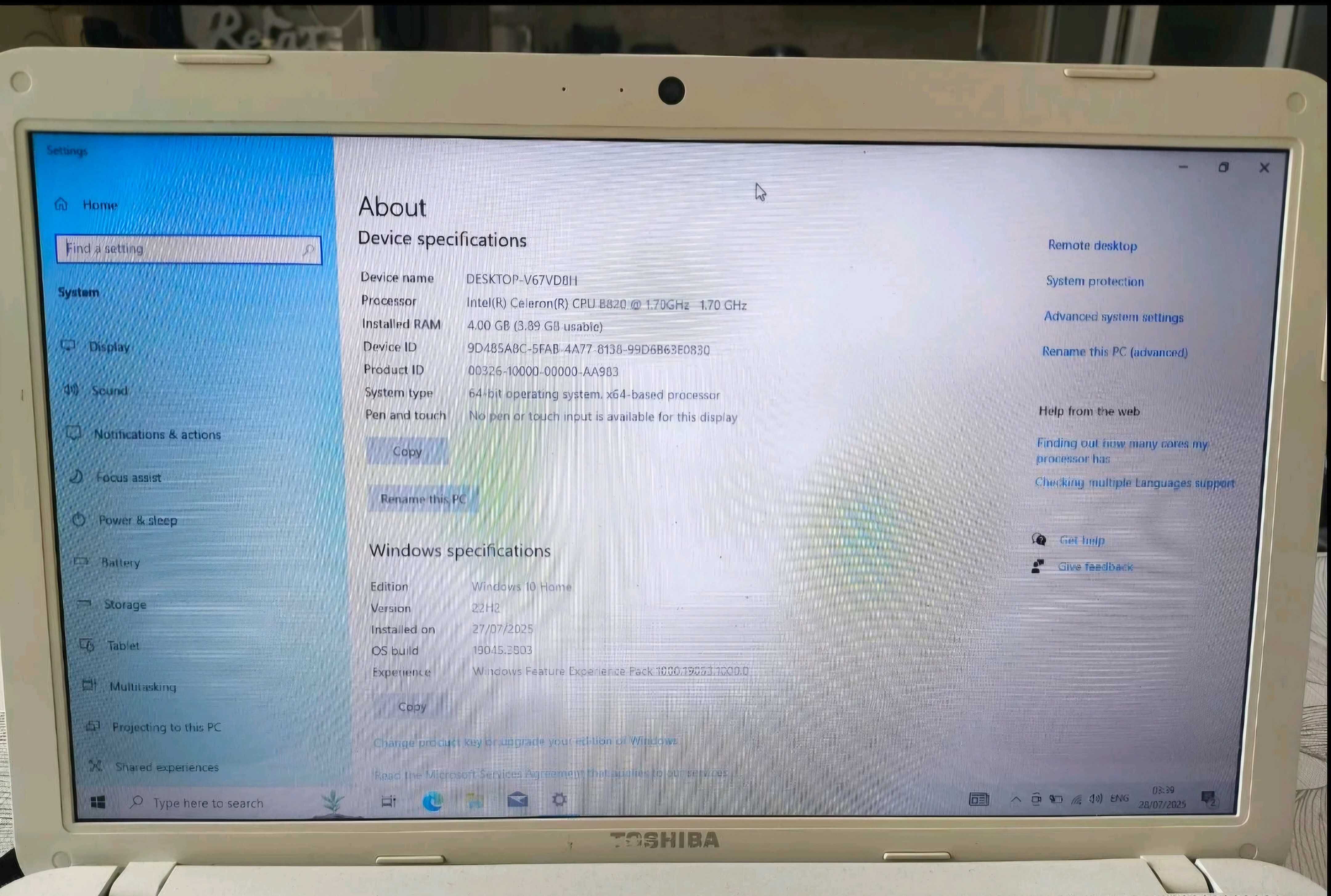 Toshiba Satellite C855 - 194