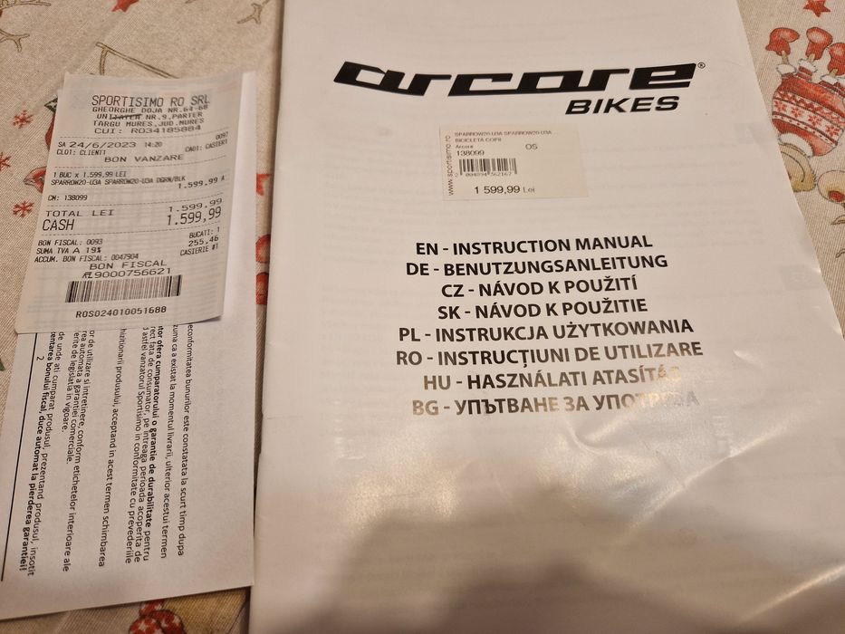 Bicicletă copii sparow 20"