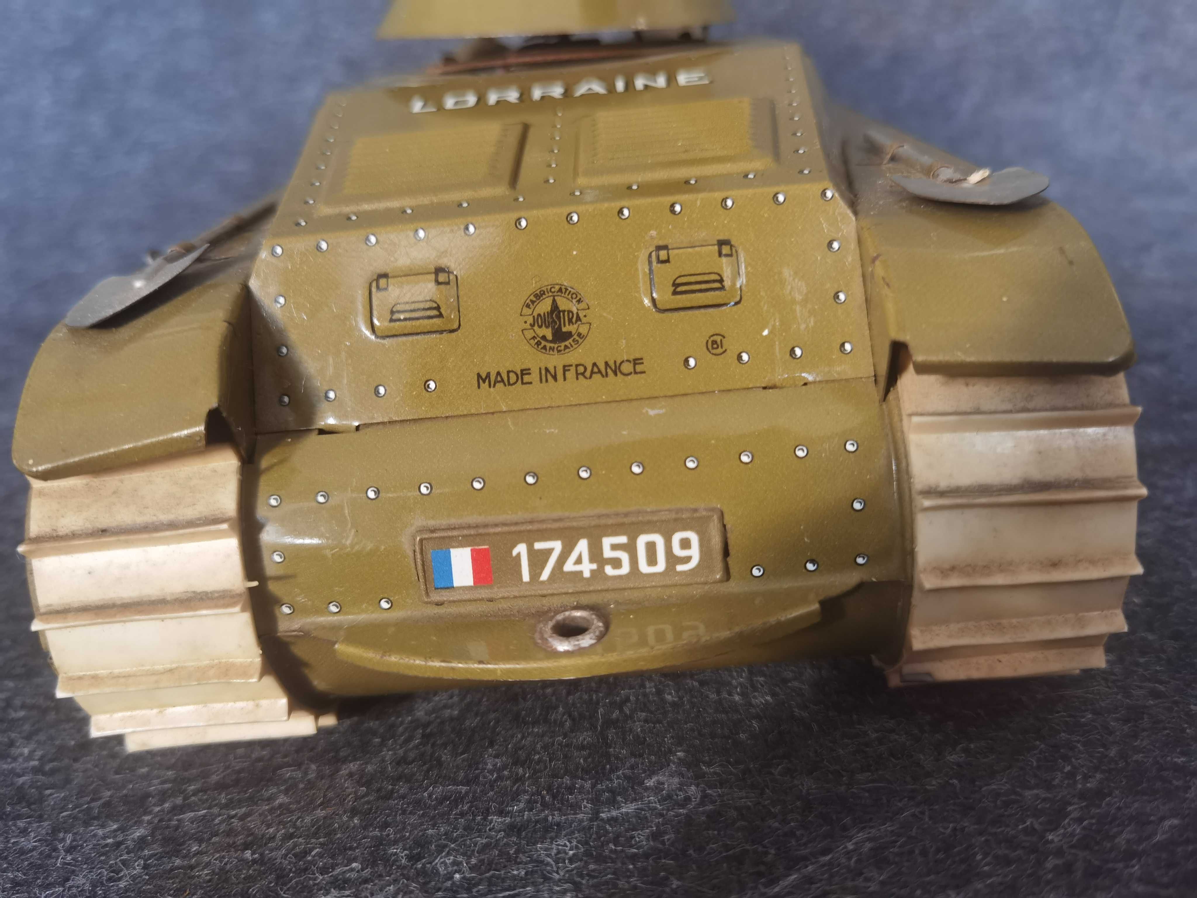 Jucarie veche - Tank vechi de tabla Joustra Lorraine, Made in France