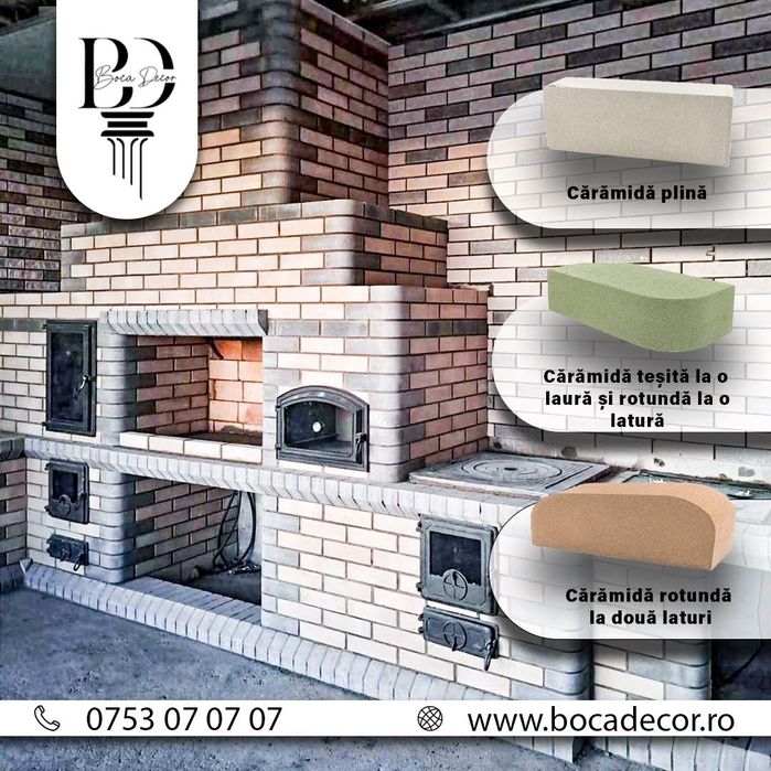 Cărămidă pentru grătare de grădină,gratare tradiționale,sobe, șeminee