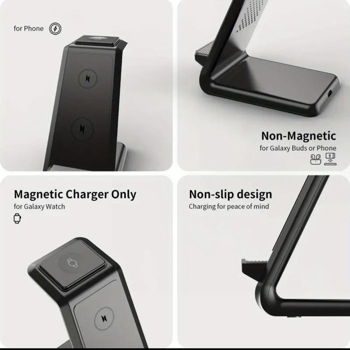 3 в 1 Безжична станция за зареждане