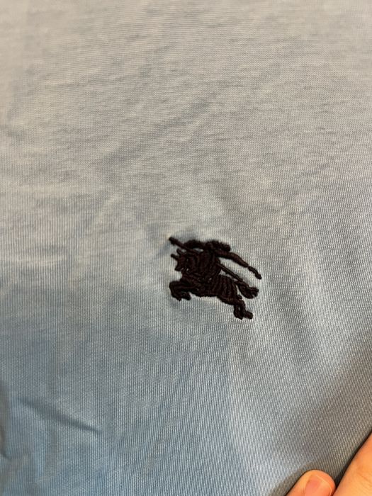 Tricou Burberry baby blue autentic