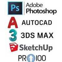 Установка Autocad, Photoshop, Coreldraw, 3dsMax, Revit, Windows office