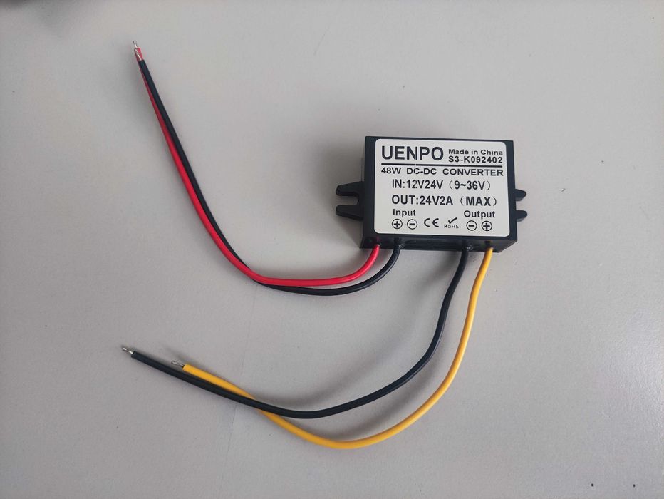 Преобразувател на напрежение 12V/24V → 24V 2A (48W)