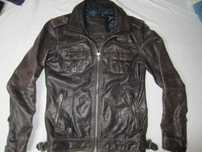 Geaca piele SuperDry Premium Ryan Army Vintage,masura L,stare f. buna