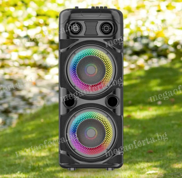 Голяма Караоке Тонколона 16 инча 74см. с Безжичен Микрофон