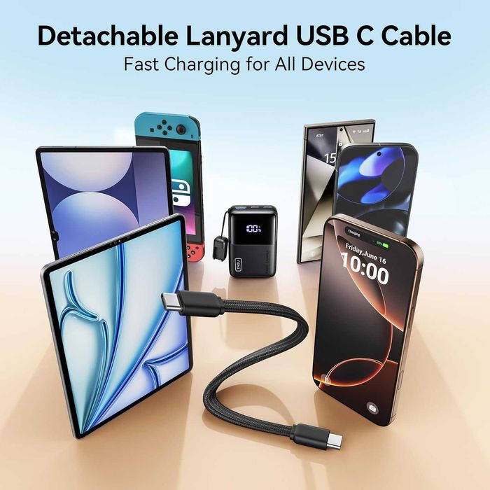 Сверхминиатюрное зарядное устройство INIU P55-E2 45W 10000 mAh