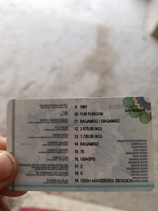 Uaz sotiladi holati zo'r mator zo'r