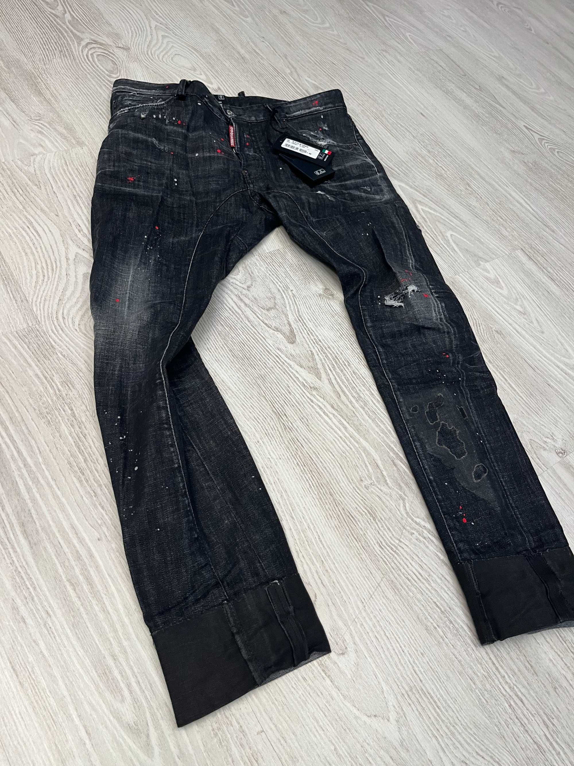 Dsquared2 blugi Tidy Biker Jean 48 italy, sau M, retail 725 euro