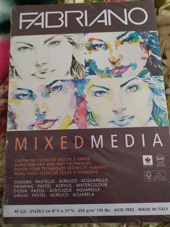 Альбом Mixed Media 250г/м.кв 21×29,7см