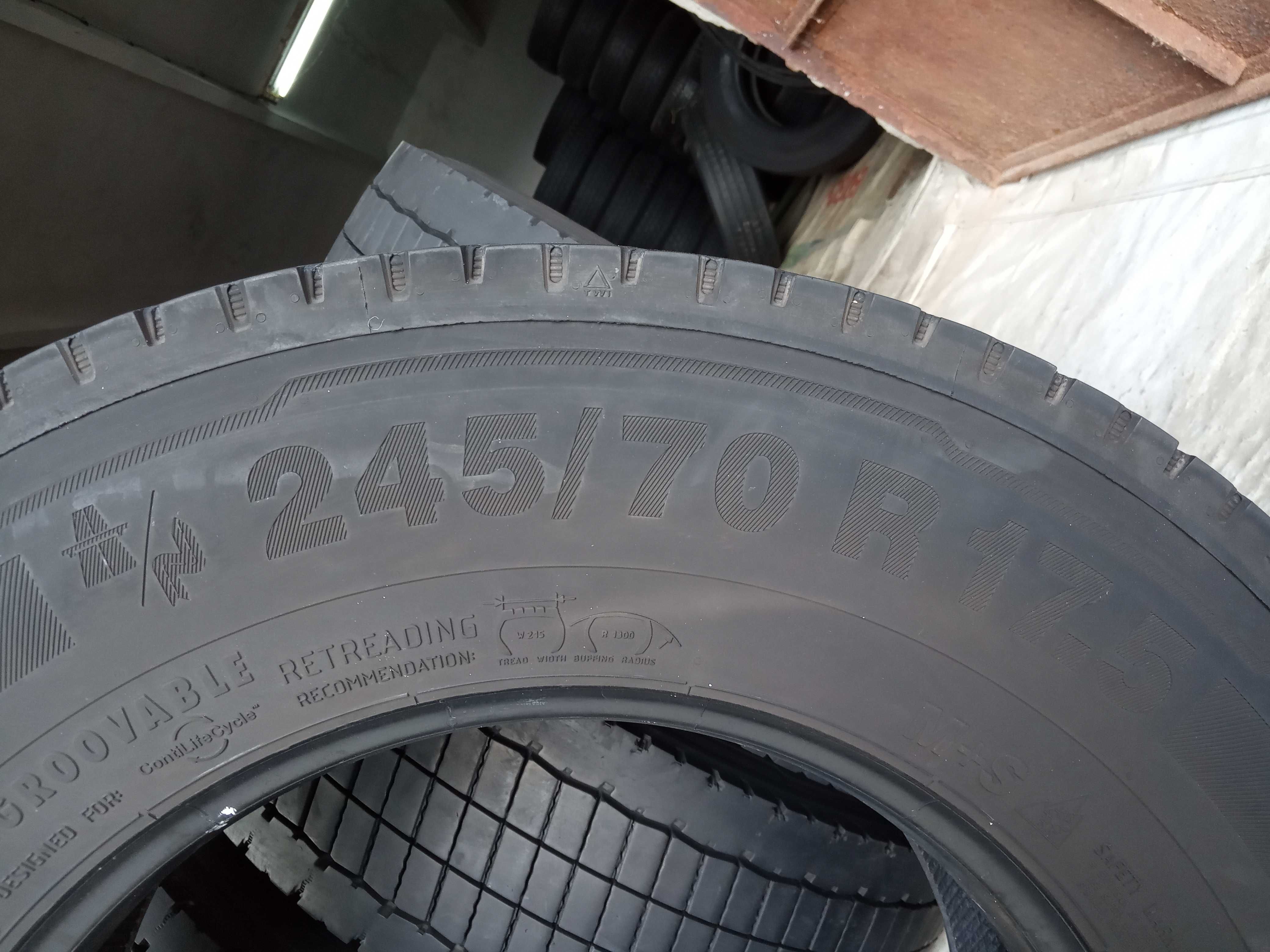 4 тежкотоварни гуми 245/70R17.5 Continental Hybrid LD3 136/134M 14PR