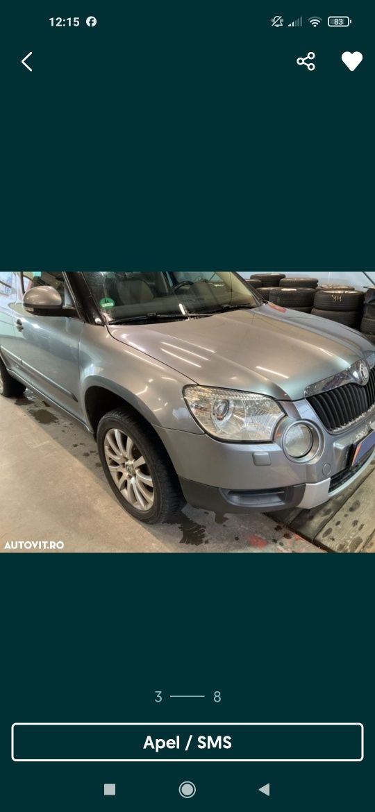 Vând Skoda yeti 4x4, 1,8 TSI, 160 CP, 6 TR