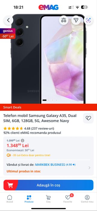 Samsung Galaxy A35 5G , Sigilat