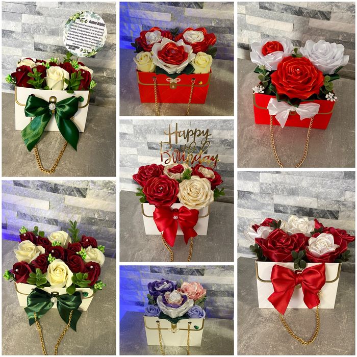 Flori de sapun sau satin/ Buchete / Aranj dulce