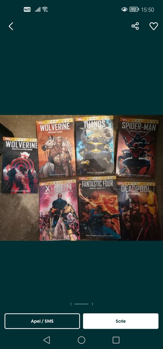 Colecția Marvel benzi desenate