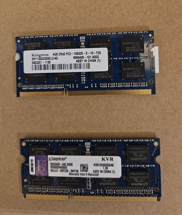8 GB RAM ddr3 SODDIM памет