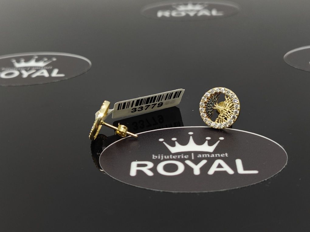 Bijuteria Royal: Cercei aur 14k/1.98 gr