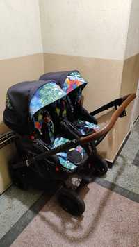 Детска количка Dorjan Quick Twin, 2 в 1 количка за близнаци