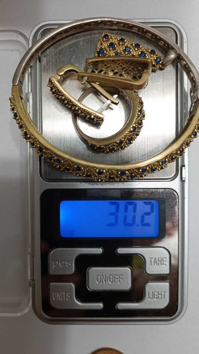 Set argint - bratara, inel, cercei, pandantiv