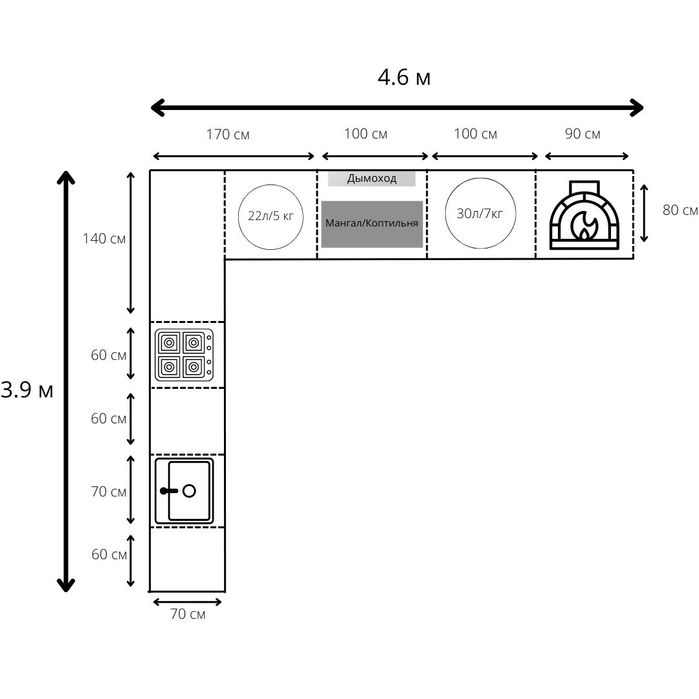 По проекту летние кухни помпейские печи, барбекю,очаги, тандыры