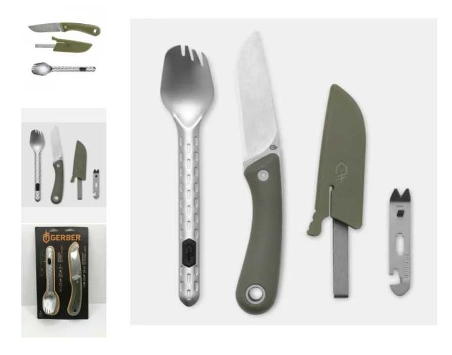 Gerber Spine & Devour Set 1052479 - cutit si furculita camping