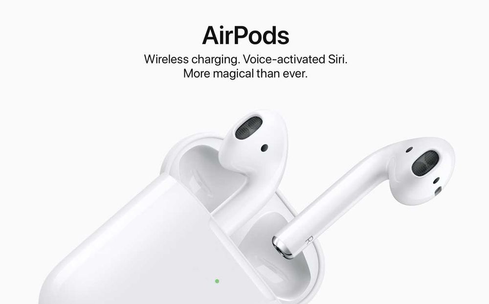 Безжични слушалки Apple AirPods2 with Wireless Charging Case