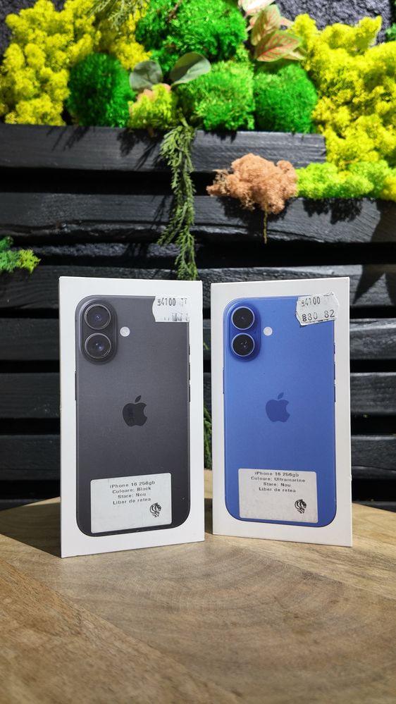 iPhone 16 256gb Ultramarine/Black Neverlocked Sigilate/Garantie