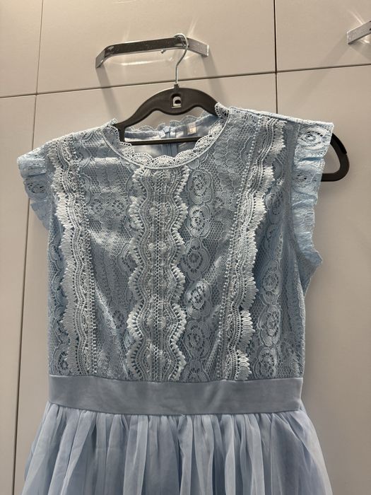 Светло синя рокла С-размер