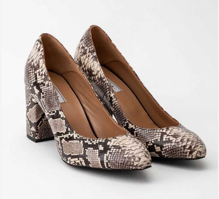 Pantofi imprimeu piele de sarpe, marimea 37
