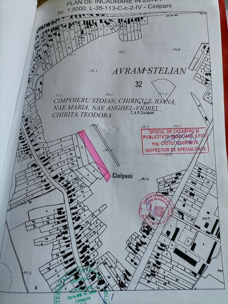 Teren de vanzare Ciolpani.Ilfov