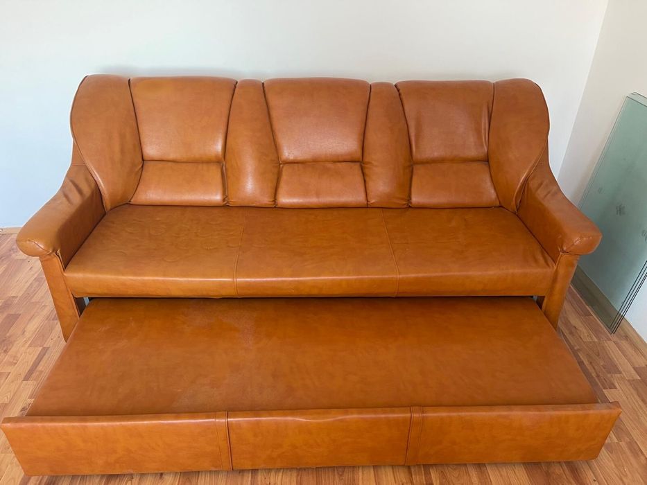 Canapea extensibila piele ecologica 2m/0,7m 3 persoane