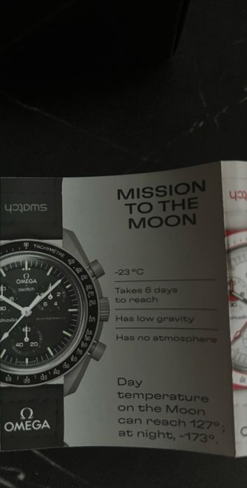 Omega & Swatch moon mission to the moon Bioceramic