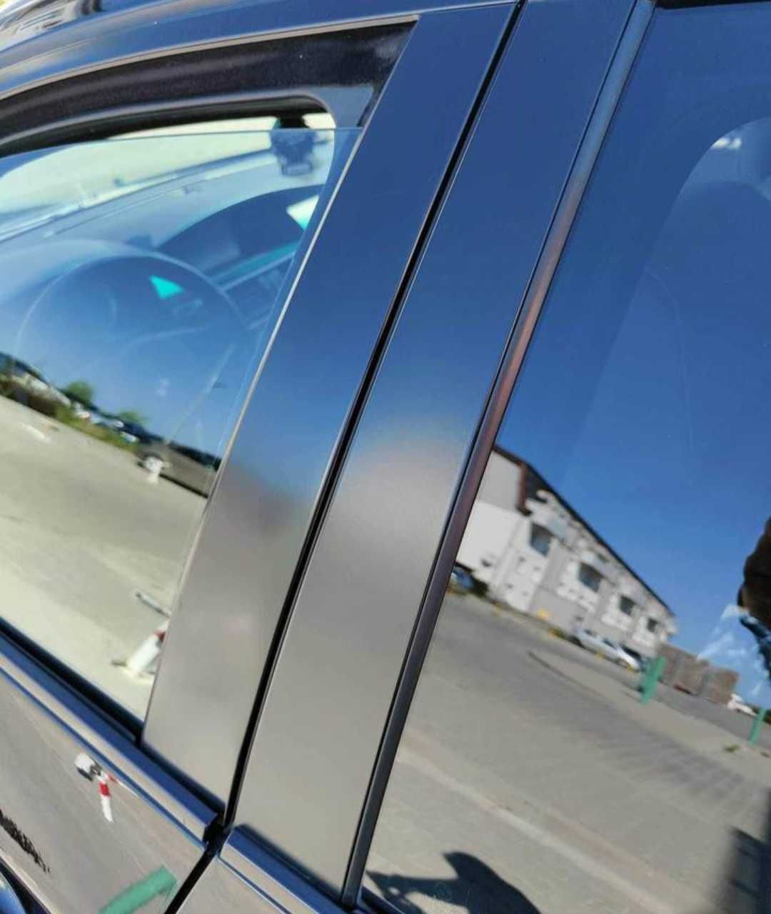 Ленти за рамките на вратите за БМВ Е60 седан BMW E60 черни пиано лак