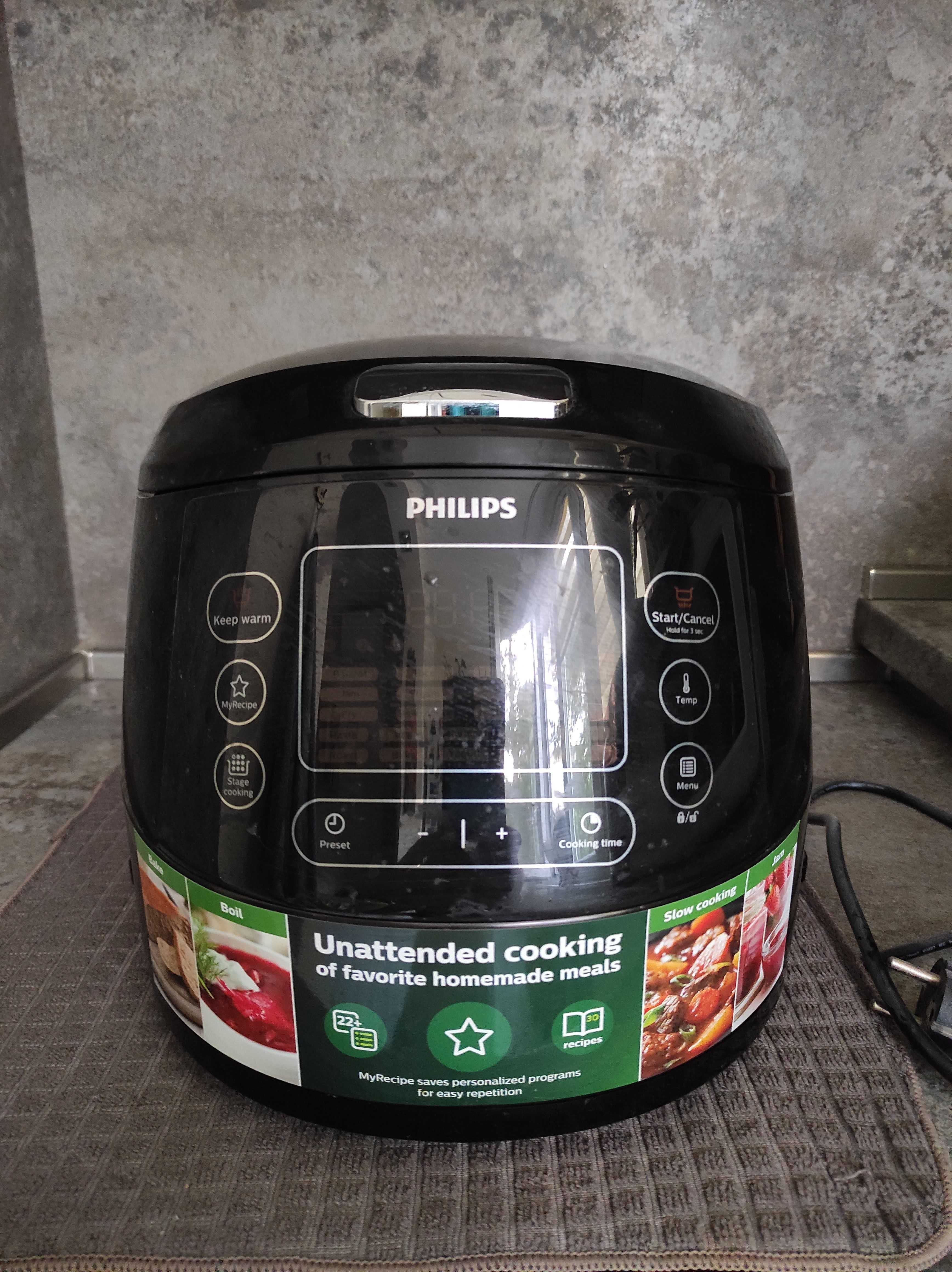 Multicooker Philips HD4749/70, 1070 W, 5 л, Slow-Cooker, 22 програми