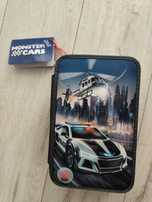 Penar Monster Cars Echipat, cu 3 compartimente, Cars cu LED Masina Pol