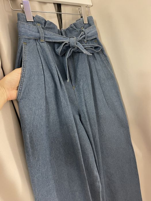 Широки дънки Зара с коланче