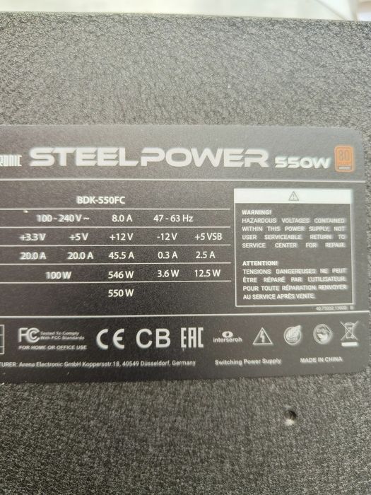 Sursa steelpower chiefteonic modulara defecta