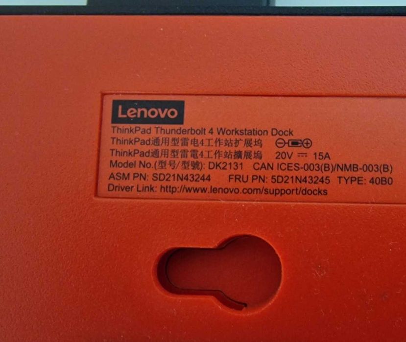 Lenovo ThinkPad Thunderbolt 4 Workstation Dock 5D21N43245