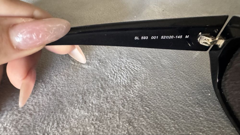 Слънчеви очила Saint Laurent SL 593 001 cateye