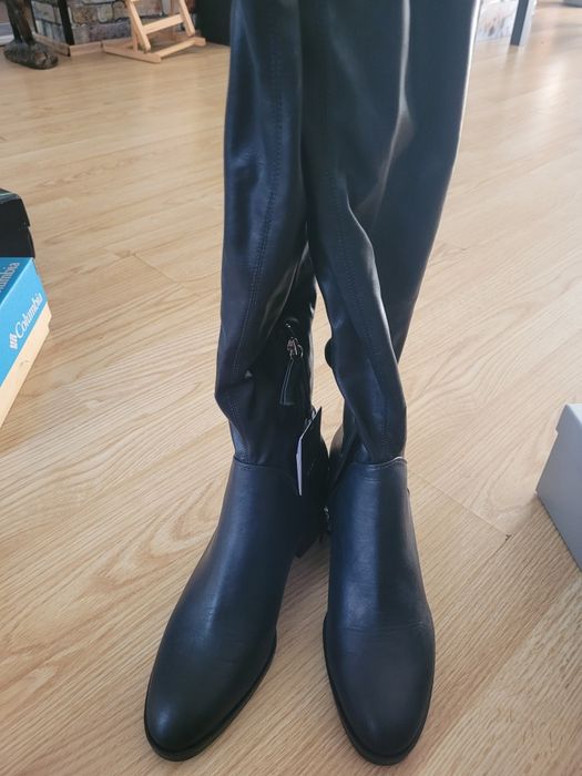 Cizme Zara, inlocuitor piele, 40