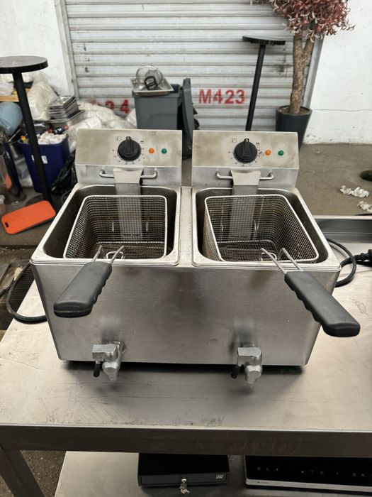 Friptoza electrica 3250w horeca cu 2 cuve