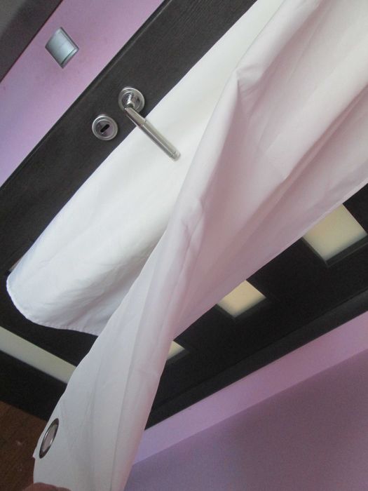 draperie  alb/crem lunga