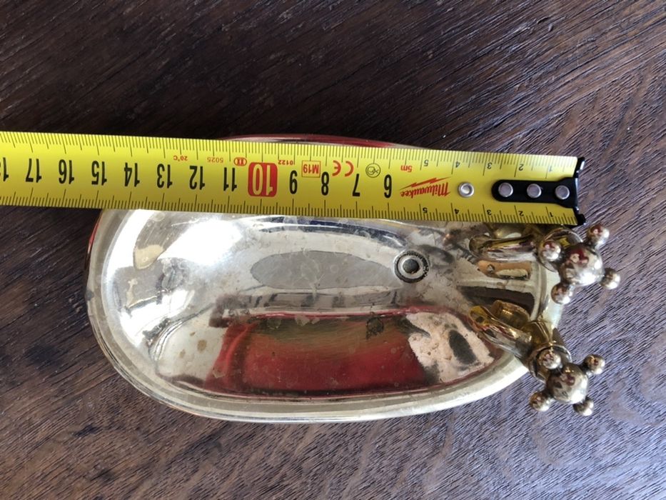 Sapuniera miniatura pt baia copiilor din alama fabricata in Italia