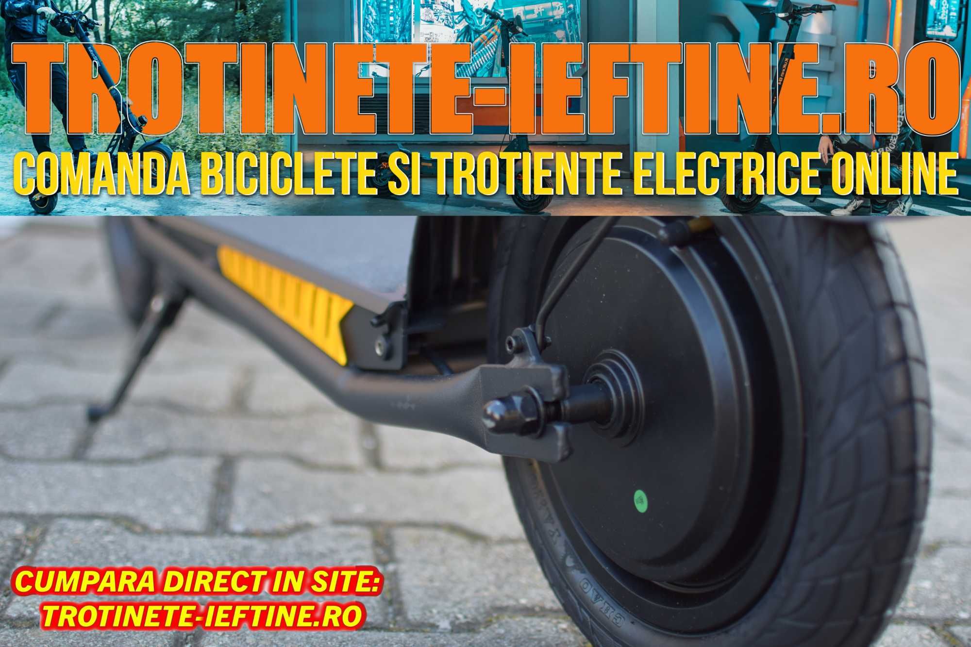 Trotineta Electrica Nouă S4 - Roti 9 Inch, 500W, Autonomie 60Km