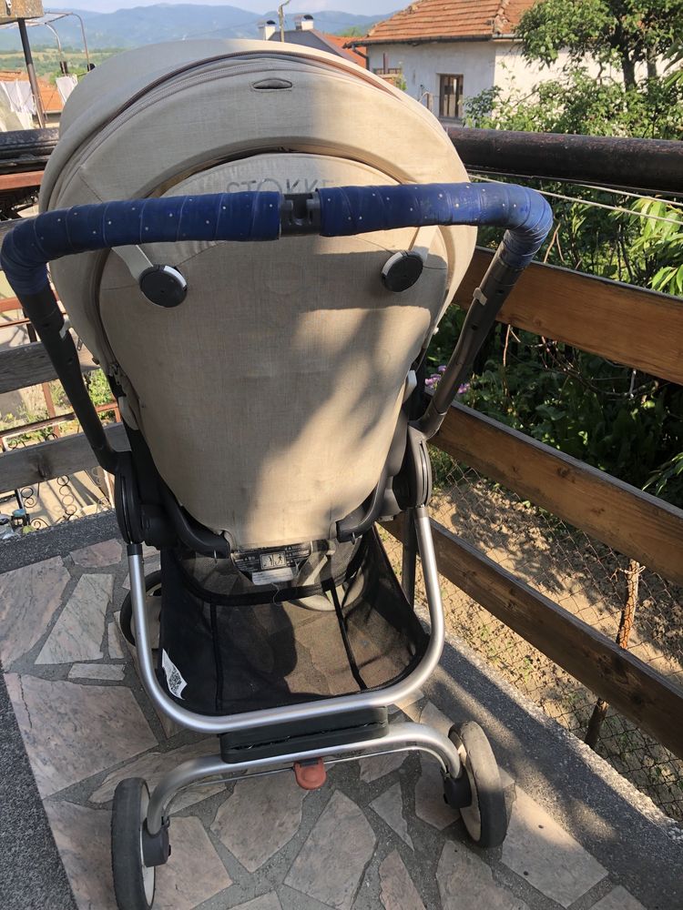 Бебешка/детска количка stokke (зимен и летен кош 2 в 1,столче за кола)