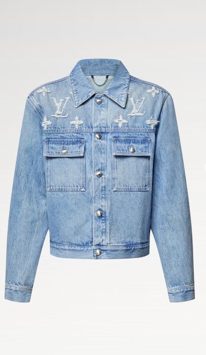 Compleu din denim Blugi si Geaca Louis Vuitton Monogram
